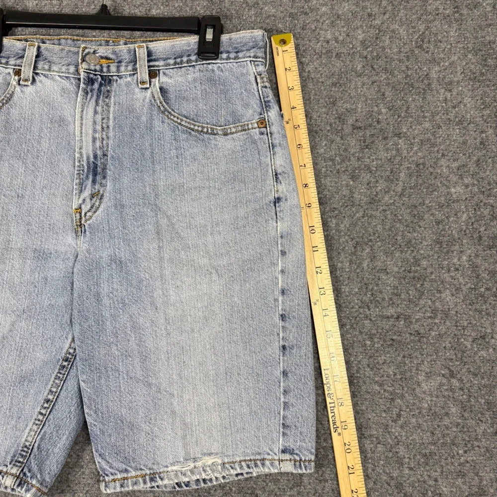 Levi's 505 Regular Fit Denim Shorts Men's 33 Light Wash Blue Jorts Y2K